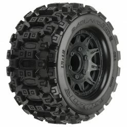 Pro-Line Racing 1/10 Badlands MX28 Fr/Rr 2.8" MT Tires Mounted 12mm Blk Raid (2) for Tires & Wheels