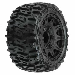 Pro-Line Racing 1/10 Trencher LP Front/Rear 2.8" MT Tires Mounted 12mm Blk Raid (2) for Tires & Wheels