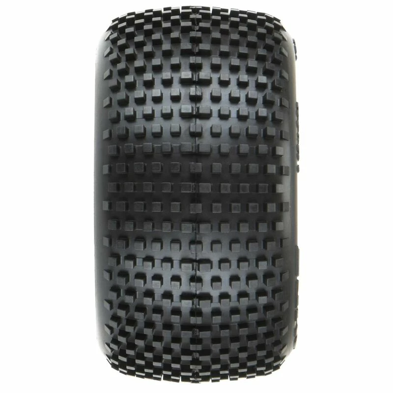 Pro-Line Racing 1/18 Hole Shot Front/Rear Mini-T Tires Mounted 8mm White Wheels (2) for Tires & Wheels - Image 2