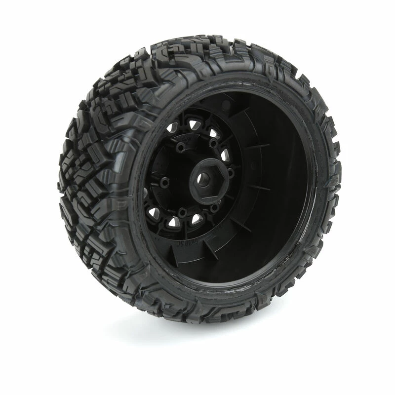 Pro-Line Racing 1/10 Icon M2 Front/Rear 2.2"/3.0" SC Mounted 12mm Blk Raid (2) for Tires & Wheels - Image 4