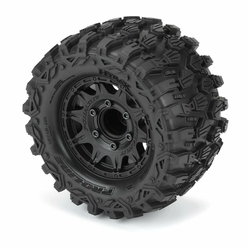 Pro-Line Racing 1/10 Hyrax Front/Rear 2.8" MT Tires Mounted 12mm Blk Raid (2) for Tires & Wheels - Image 4