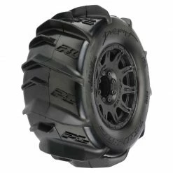 Pro-Line Racing 1/8 Dumont F/R 3.8" MT Tires Mounted 17mm Blk Raid (2) for Tires & Wheels
