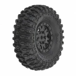 Pro-Line Racing 1/24 Hyrax Front/Rear 1.0" Tires Mounted 7mm Black Impulse (4): SCX24 for Tires & Wheels