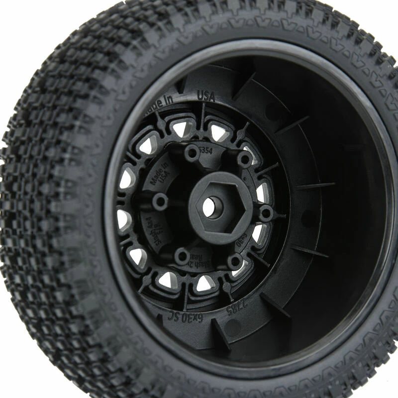 Pro-Line Racing 1/10 Gladiator M3 Front/Rear 2.2"/3.0" SC Mounted 12mm Blk Raid (2) for Tires & Wheels - Image 4