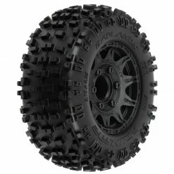 Pro-Line Racing 1/10 Badlands Front/Rear 2.8" MT Tires Mounted 12mm Blk Raid (2) for Tires & Wheels