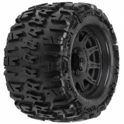 Pro-Line Racing 1/8 Trencher X F/R 3.8" MT Tires Mounted 17mm Blk Raid (2) for Tires & Wheels