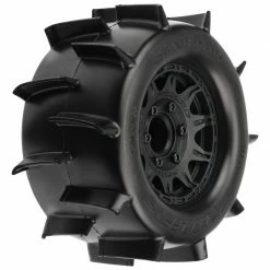 Pro-Line Racing 1/10 Sand Paw Front/Rear 2.8" MT Tires Mounted 12mm Blk Raid (2) for Tires & Wheels
