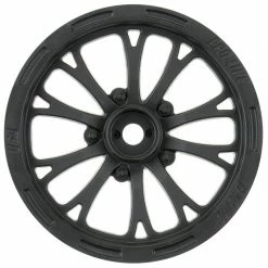 Pro-Line Racing 1/10 Pomona Drag Spec Front 2.2" 12mm Drag Wheels (2) Black for Tires & Wheels
