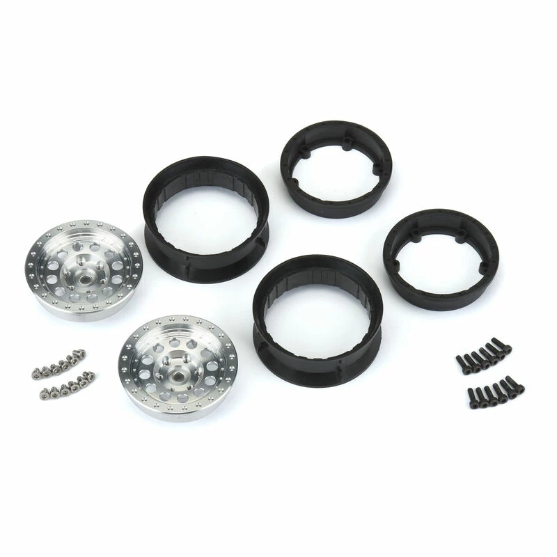 Pro-Line Racing 1/10 Rock Shooter Aluminum Front/Rear 1.9" 12mm Crawling Wheels (2) for Tires & Wheels - Image 5