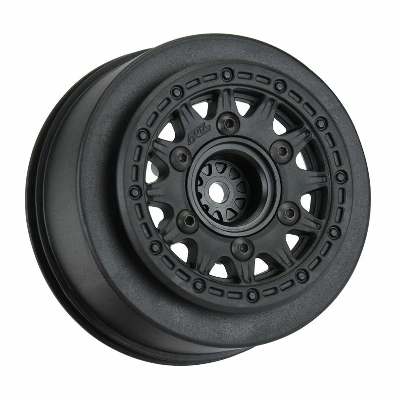 Pro-Line Racing 1/10 Raid Front/Rear 2.2"/3.0" 12mm Short Course Wheels (2) Black for Tires & Wheels - Image 2