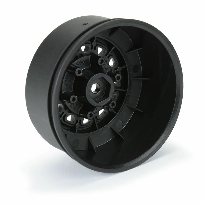 Pro-Line Racing 1/10 Raid Front/Rear 2.2"/3.0" 12mm Short Course Wheels (2) Black for Tires & Wheels - Image 4