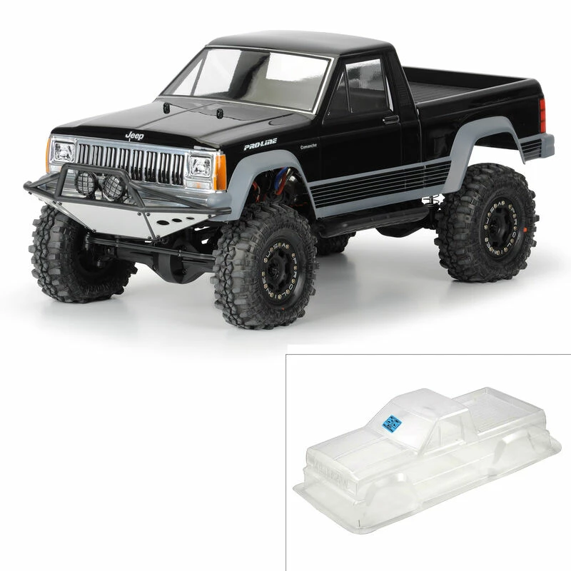 Pro-Line Racing 1/10 Jeep Comanche Full Bed Clear Body 12.3" (313mm) WB Crwlrs for Bodies