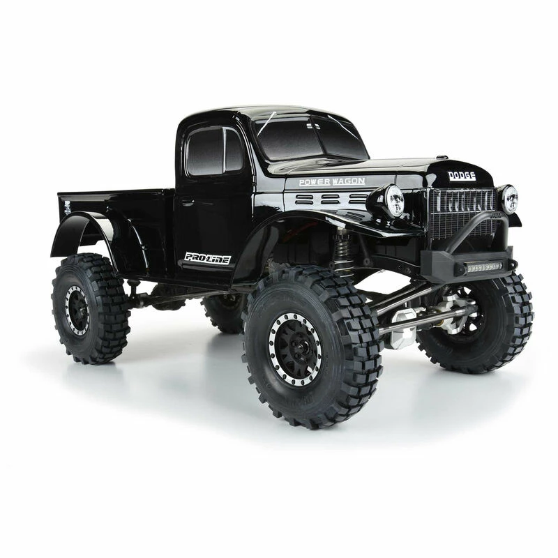 Pro-Line Racing 1/10 1946 Dodge Power Wagon Black Body 12.3" (313mm) WB Crawlers for Bodies - Image 6