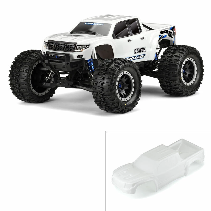 Pro-Line Racing 1/5 Pre-Cut Brute Bash Armor White Body: X-MAXX for Bodies