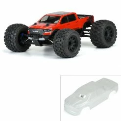 Pro-Line Racing 1/8 Pre-Cut 2020 Ram Rebel 1500 Clear Body: E-REVO 2.0 for Bodies