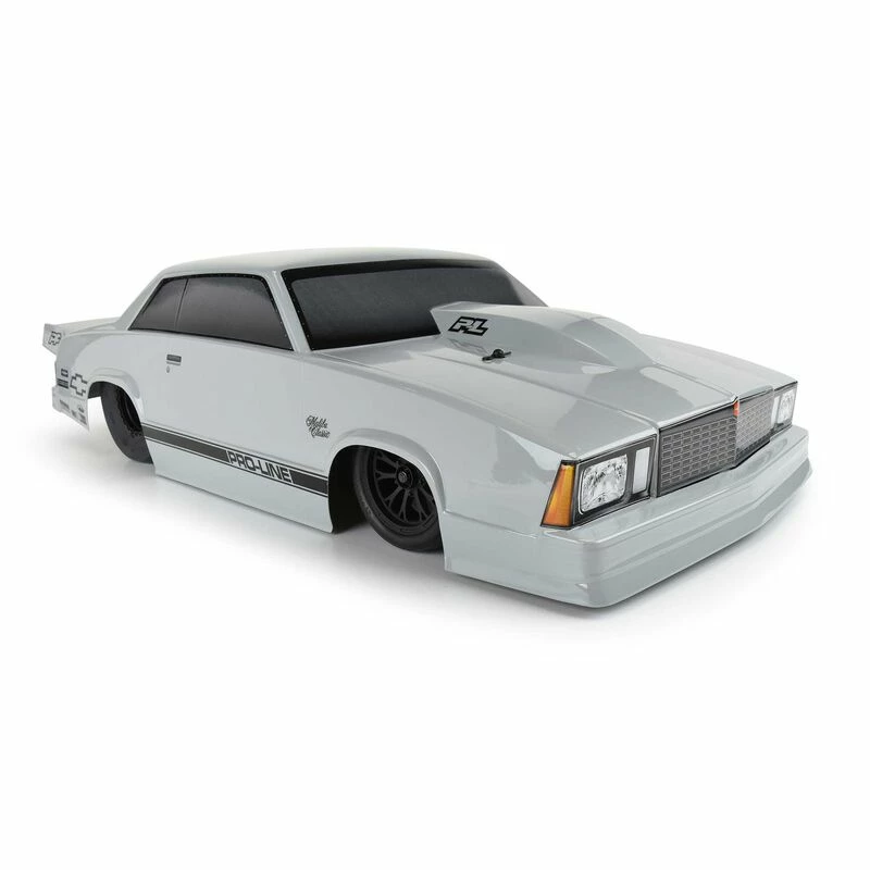 Pro-Line Racing 1/10 1978 Chevrolet Malibu Tough-Color Gray Body: Drag Car for Bodies - Image 6