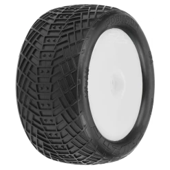 Pro-Line Racing 1/10 Positron MC Rear 2.2" Buggy Trs Mntd 12mm Wht Velocity (2) for Tires & Wheels