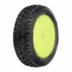 Pro-Line Racing 1/18 Wedge Front Carpet Mini-B Tires Mounted 8mm Yellow Wheels (2) for Tires & Wheels