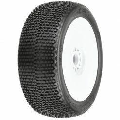 Pro-Line Racing 1/8 Buck Shot S3 Front/Rear Buggy Tires Mounted 17mm White (2) for Tires & Wheels