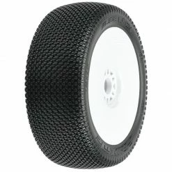 Pro-Line Racing 1/8 Slide Lock M3 Front/Rear Buggy Tires Mounted 17mm White (2) for Tires & Wheels