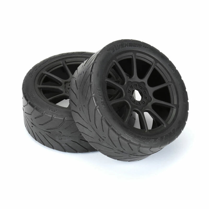 Pro-Line Racing 1/8 Avenger HP BELTED S3 Fr/Rr Buggy Tires Mounted 17mm Black (2) for Tires & Wheels - Image 3