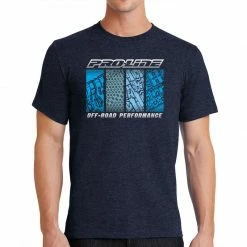 Pro-Line Racing Pro-Line Quarter Tread Navy T-Shirt - Large for Parts