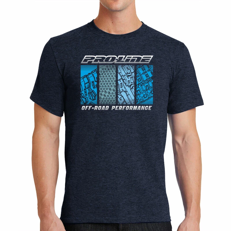 Pro-Line Racing Pro-Line Quarter Tread Navy T-Shirt - Large for Parts