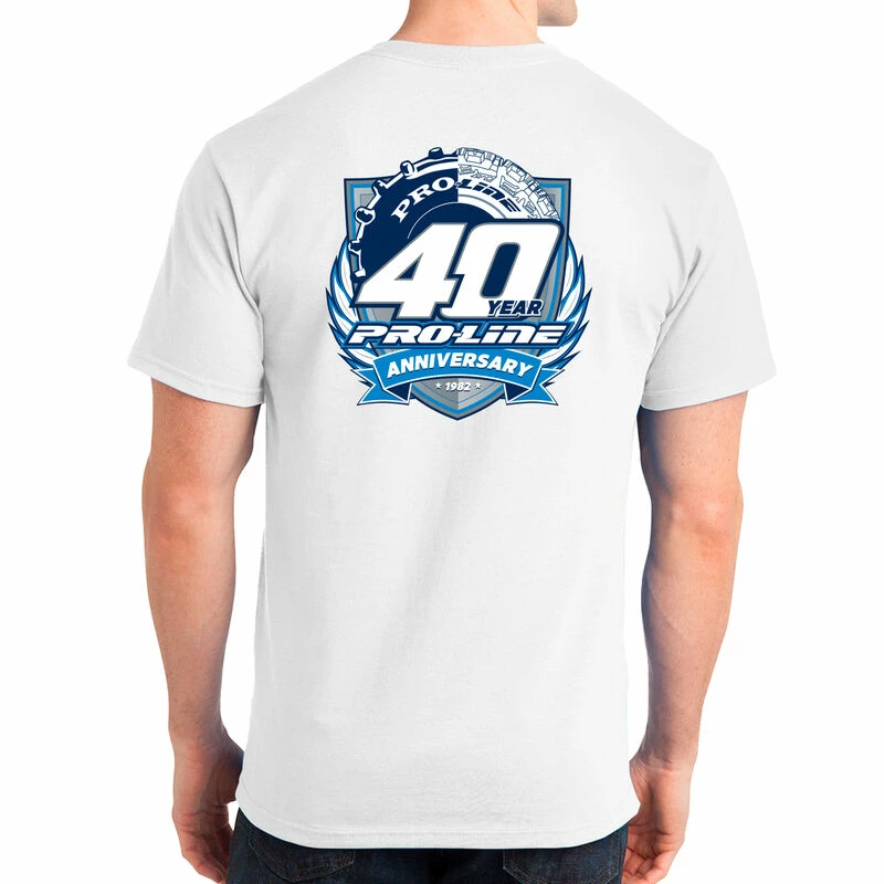 Pro-Line Racing Pro-Line 40th Anniversary White T-Shirt - XXL for Parts - Image 2